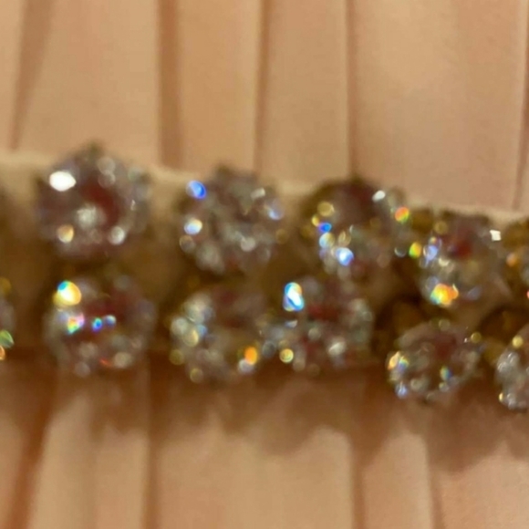 Jovani Sleeveless V Neck Gown W/ Lattice Details - Picture 9 of 15